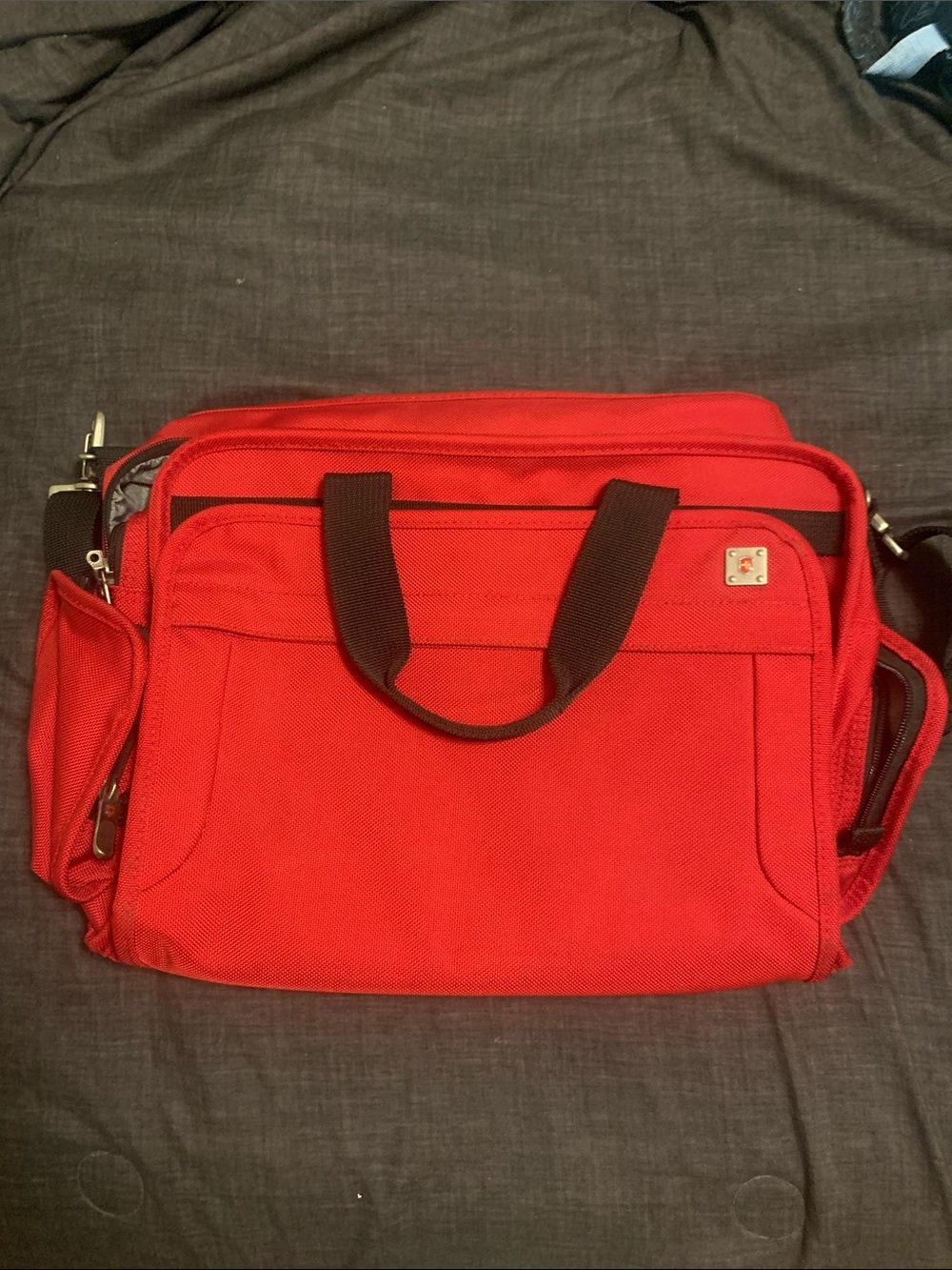 Victorinox by Swiss Army Knife Red Travel Bag with Black Handles
